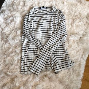 Black and white striped shirt